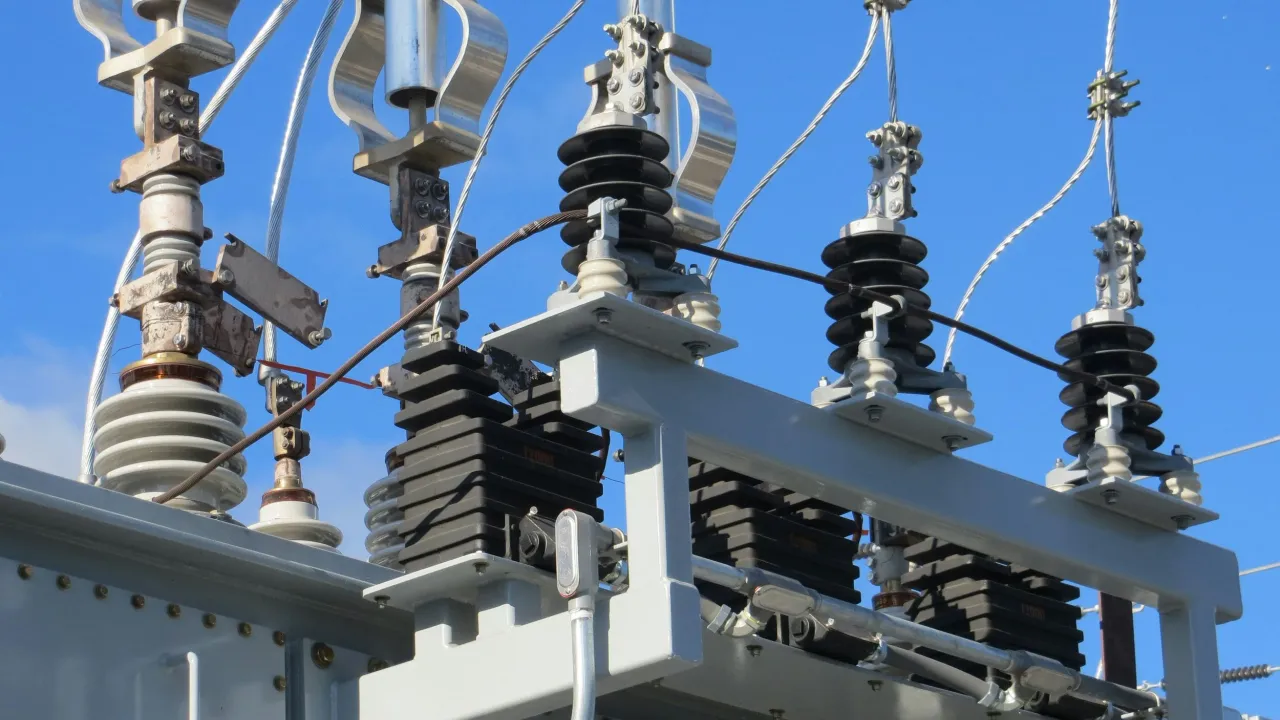 Componentes de uma subestação de energia elétrica